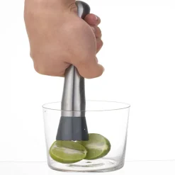 Gifi Préparation Culinaire^Pilon à cocktail denté inox gris et noir