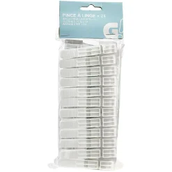 Discount Pince à linge blanche x24 Entretien Du Linge