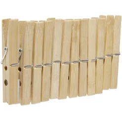Sale Pince à linge en bambou x12 Entretien Du Linge