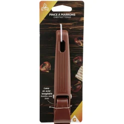 Gifi Préparation Culinaire^Pince à marrons lame en acier inoxydable L17cm
