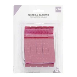 Gifi Conservation Alimentaire^Pince à sachet rouge x20