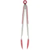 Gifi Préparation Culinaire^Pince à viande en inox plastique rouge gris