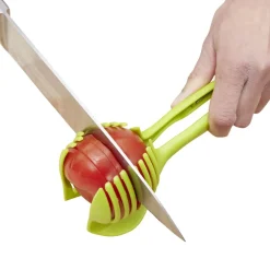 Gifi Préparation Culinaire^Pince découpe légumes plastique vert L18,5cm