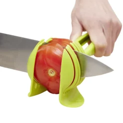 Gifi Préparation Culinaire^Pince découpe légumes plastique vert L18,5cm
