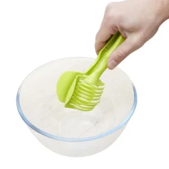 Gifi Préparation Culinaire^Pince découpe légumes plastique vert L18,5cm