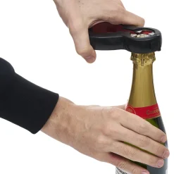Gifi Préparation Culinaire^Pince multifonction 6en1 ouvre bouteille et bocal noir et rouge