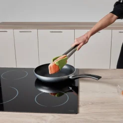 Gifi Préparation Culinaire^Pince spatule 2 en 1 inox silicone vert