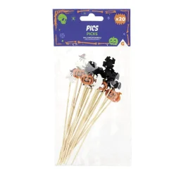 Gifi Préparation Culinaire^Pique Halloween en bambou x20