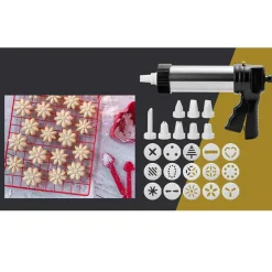 Gifi Préparation Culinaire^Pistolet à pâtisserie Cuisilux 24 pièces