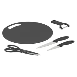 Gifi Préparation Culinaire^Planche à découper + 4 ustensiles de cuisine