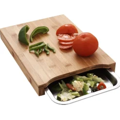 Gifi Préparation Culinaire^Planche à découper avec plateau