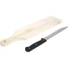 Gifi Préparation Culinaire^Planche à découper bois avec couteau