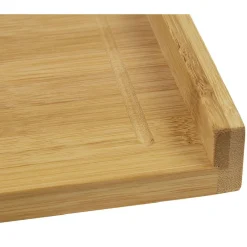 Gifi Préparation Culinaire^Planche à découper en bambou avec rebord 35x45xép5cm