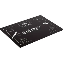 Gifi Préparation Culinaire^Planche à découper en verre design fruits et légumes noir et blanc