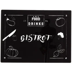 Gifi Préparation Culinaire^Planche à découper en verre noir