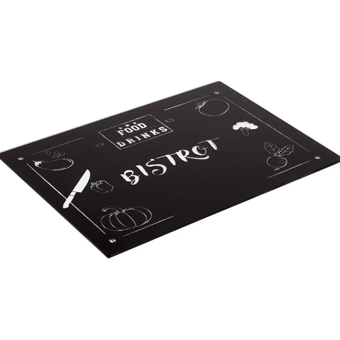 Gifi Préparation Culinaire^Planche à découper en verre noir
