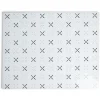 Gifi Préparation Culinaire^Planche à découper en verre blanc motif noir - 38x30cm