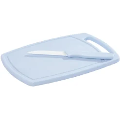 Gifi Préparation Culinaire^Planche à découper et couteau 2 en 1