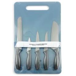 Gifi Préparation Culinaire^Planche à découper et couteau x5
