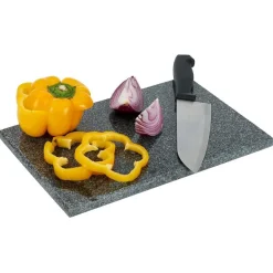 Gifi Préparation Culinaire^Planche à découper granit gris 40x30cm