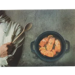 Gifi Préparation Culinaire^Planche à découper grise design chef