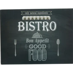 Gifi Préparation Culinaire^Planche à découper noire design bistrot