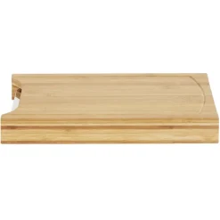 Gifi Préparation Culinaire^Planche à decouper en bambou avec bac récupérateur inox