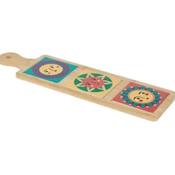 Gifi Préparation Culinaire^Planche de présentation apéritif bambou carreaux céramique 46,5x13x1cm