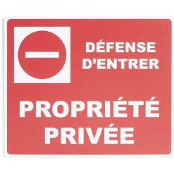 Plaque signalétique "Propriété privée" - 24x20 cm^Gifi Best