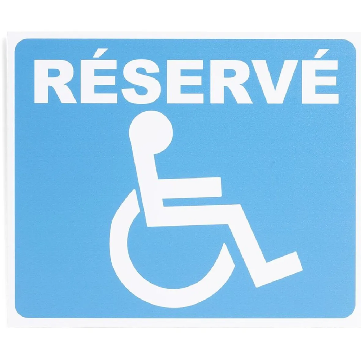 Plaque signalétique "Réservé, mobilité réduite" - 24x20 cm^Gifi Sale