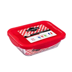 Gifi Conservation Alimentaire^Plat à four avec couvercle hermétique Ô Cuisine 24x18 cm
