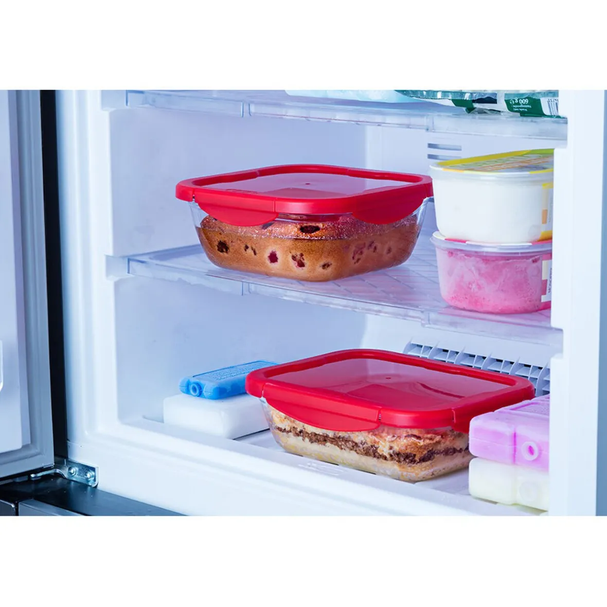 Gifi Conservation Alimentaire^Plat à four avec couvercle hermétique Ô Cuisine 24x18 cm