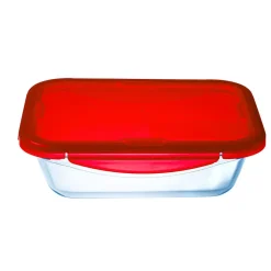 Gifi Conservation Alimentaire^Plat à four avec couvercle hermétique Ô Cuisine 30x23 cm