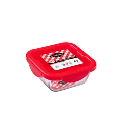 Gifi Conservation Alimentaire^Plat à four avec couvercle hermétique Ô Cuisine 16x16 cm