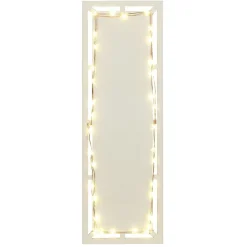 Gifi Préparation Culinaire^Plat de présentation à LED 30x12cm bois beige