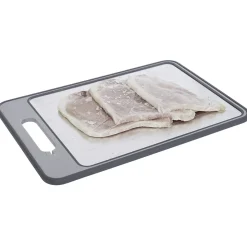 Gifi Préparation Culinaire^Plateau de dégivrage avec planche à découper et aiguiseur 36,5x25cm
