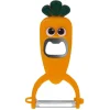Gifi Préparation Culinaire^Éplucheur décapsuleur forme carotte orange L13,5cm