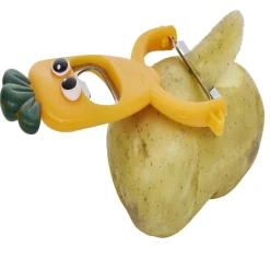 Gifi Préparation Culinaire^Éplucheur décapsuleur forme carotte orange L13,5cm