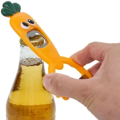 Gifi Préparation Culinaire^Éplucheur décapsuleur forme carotte orange L13,5cm
