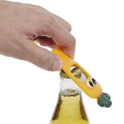 Gifi Préparation Culinaire^Éplucheur décapsuleur forme carotte orange L13,5cm