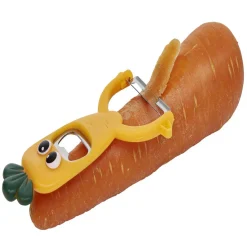 Gifi Préparation Culinaire^Éplucheur décapsuleur forme carotte orange L13,5cm