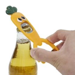 Gifi Préparation Culinaire^Éplucheur décapsuleur forme carotte orange L13,5cm