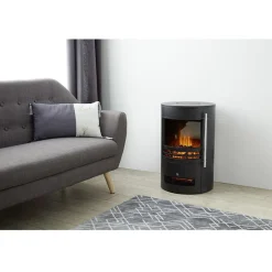 Poêle soufflant 2en1 Homday déco effet flamme^Gifi Best