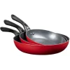 Gifi Cuisson^Poêles rouges et noires x3