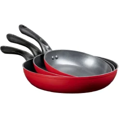 Gifi Cuisson^Poêles rouges et noires x3