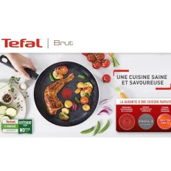 Gifi Cuisson^PoêleTéfal effet pierre grise et noire Ø20cm