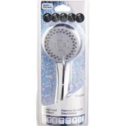 Pommeau de douche 5 fonctions abs gris^Gifi Discount