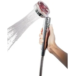 Pommeau de douche bouton start/stop tête inclinable et pivotante^Gifi Clearance