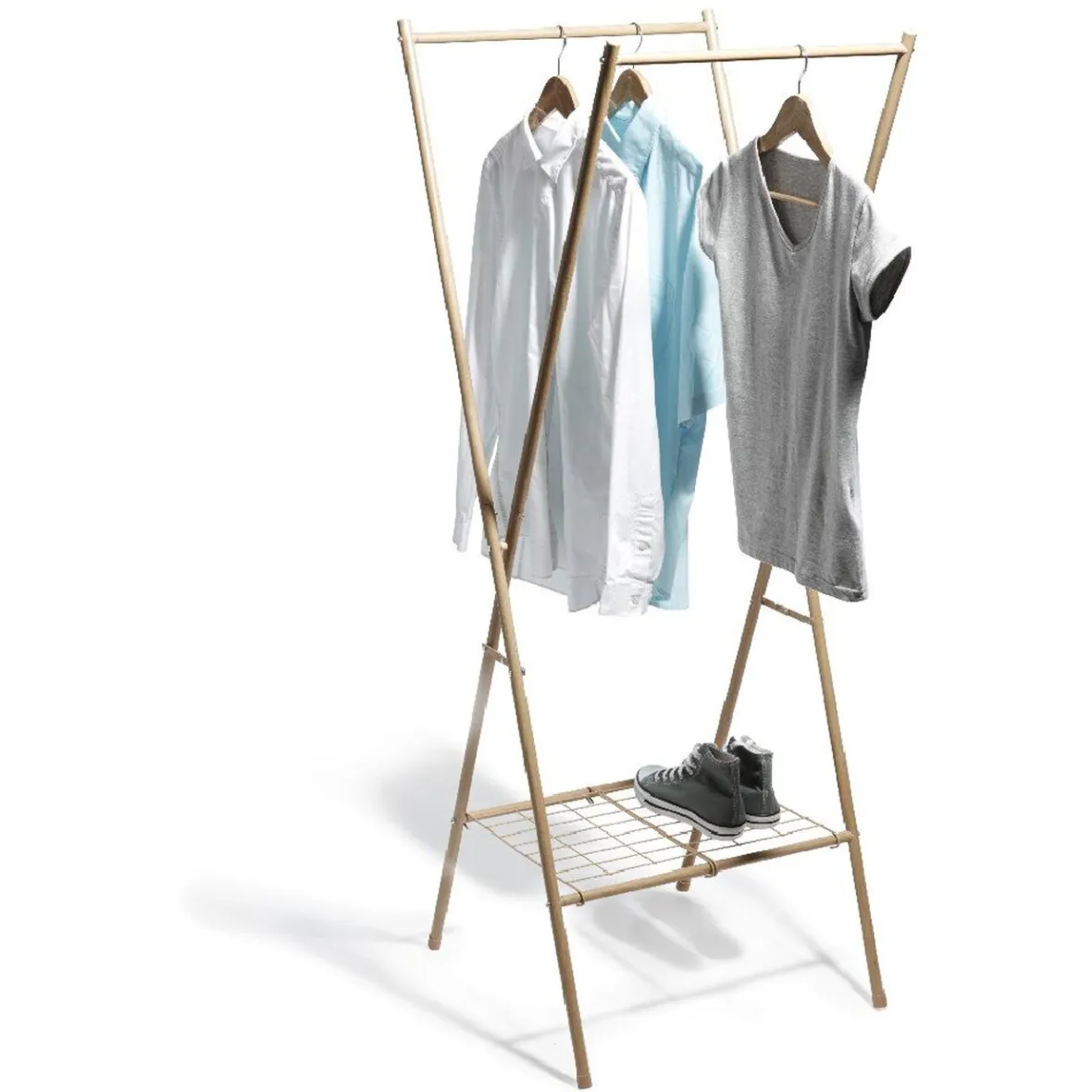 Sale Portant double imitation bois Rangement