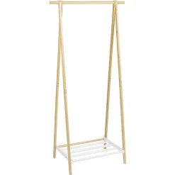 Sale Portant vêtements en bambou Rangement